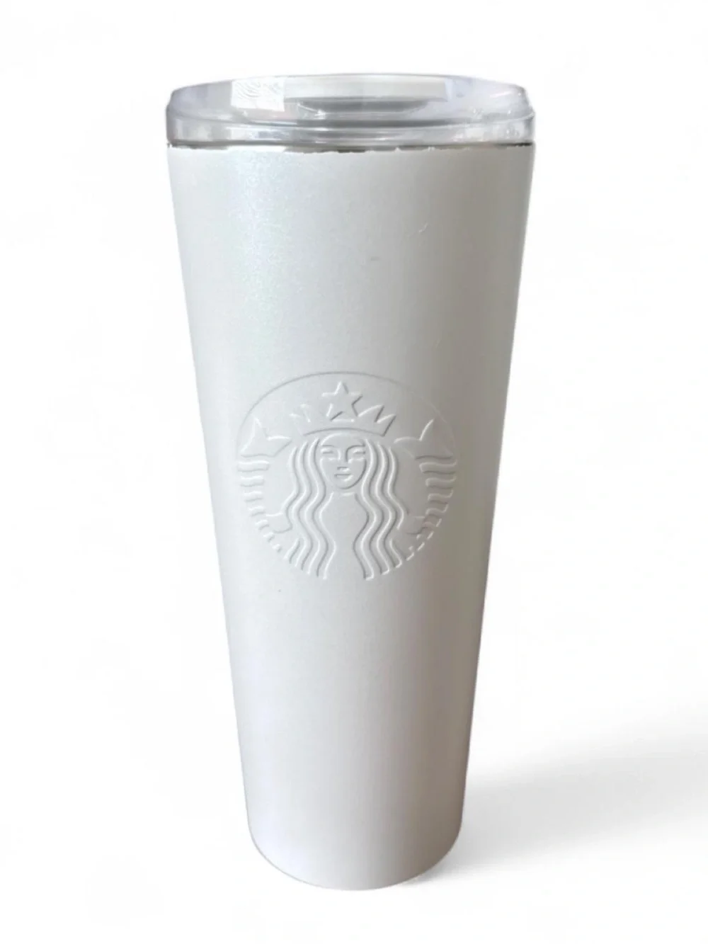 Starbucks Ice Pearl White Stainless Steel Tumbler feat. a shimmer finish | 16oz